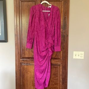 Veronica Beard Weiss Paisley Jacquard Dress